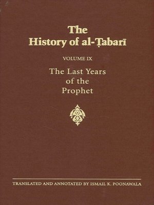 cover image of The History of al-Tabari Volume 9